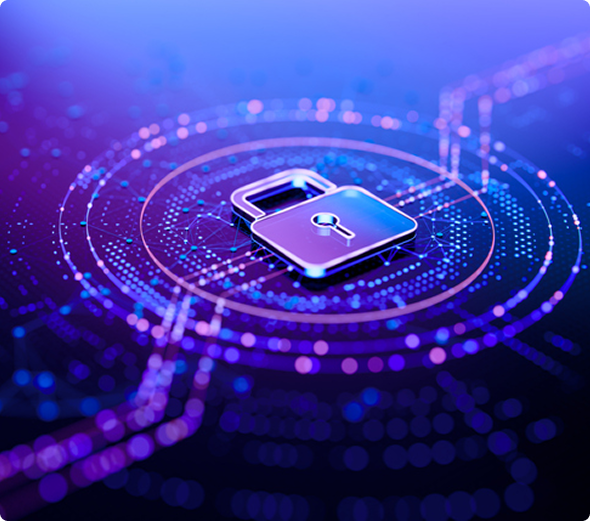 Blue-toned image of a futuristic city skyline, representing business continuity.