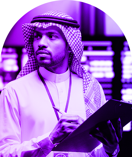 Professional man in traditional attire