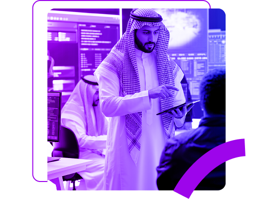 Professional man in traditional attire